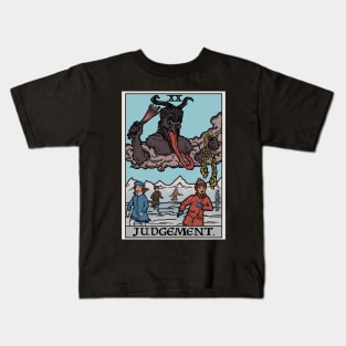 Judgement by Krampus Tarot Card Kids T-Shirt